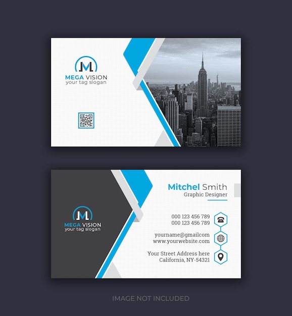 Corporate business card design template