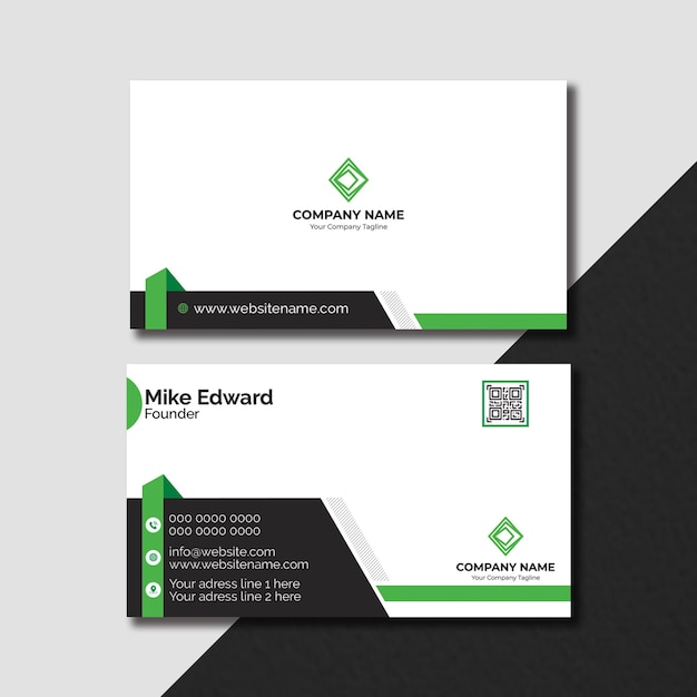 corporate business card design template