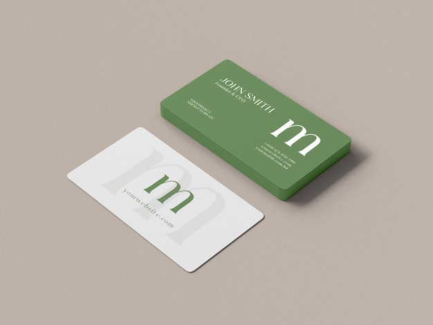 Corporate business card logo branding mockup