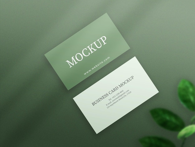 corporate business card mockup design template