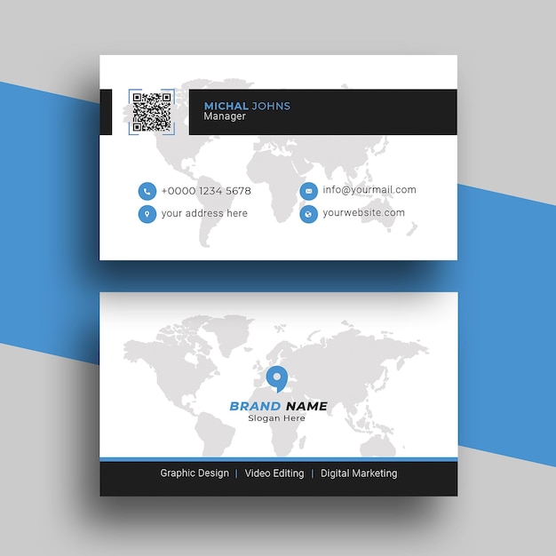 PSD corporate business card psd template