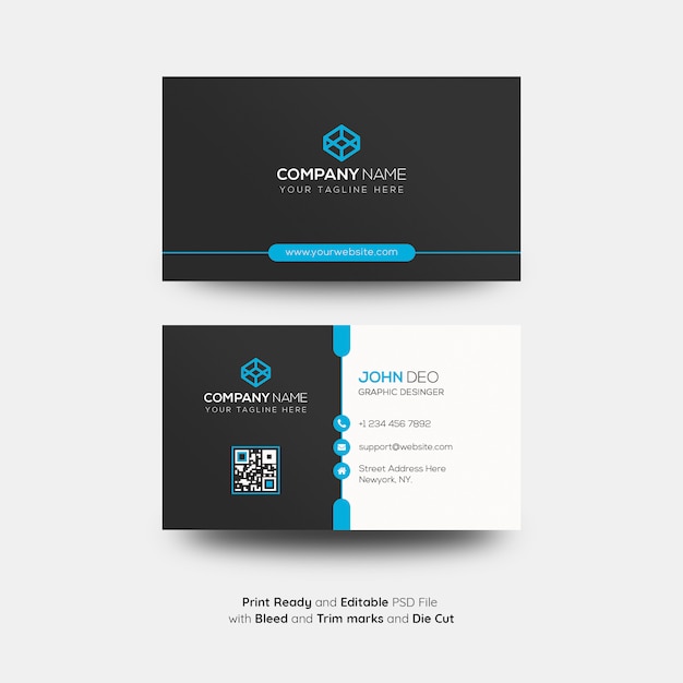 PSD corporate business card template