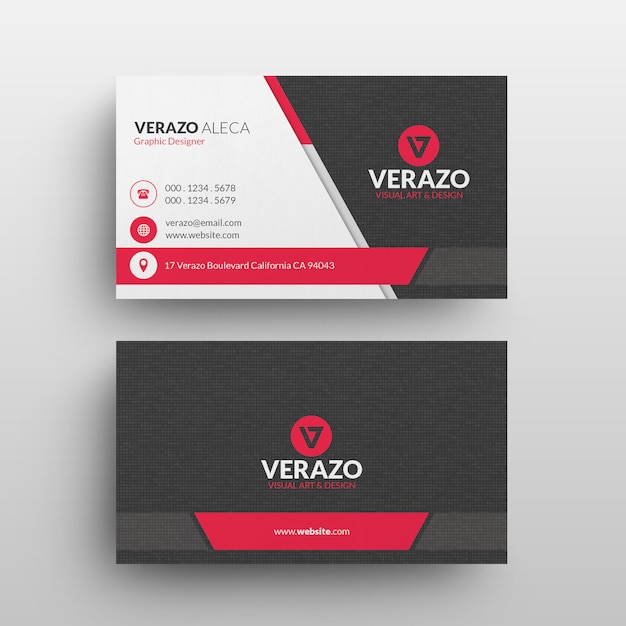 Corporate business card template