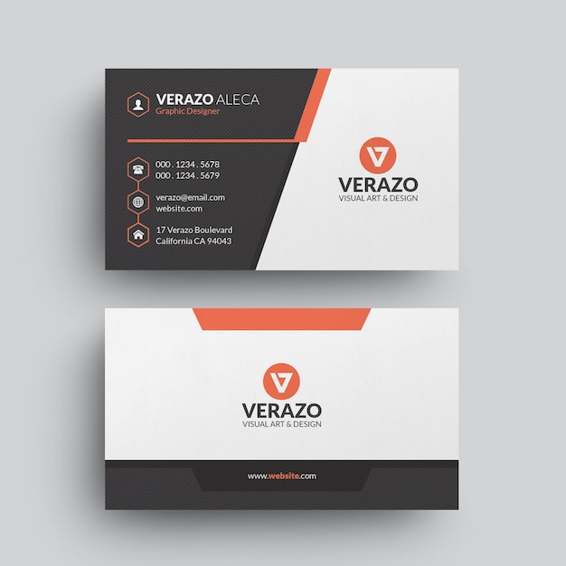 PSD corporate business card template