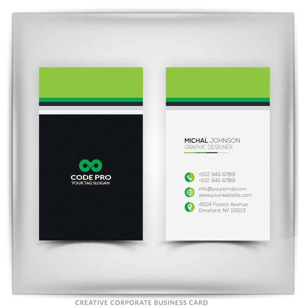 PSD corporate business card template