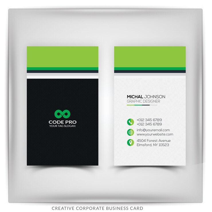 Corporate business card template 