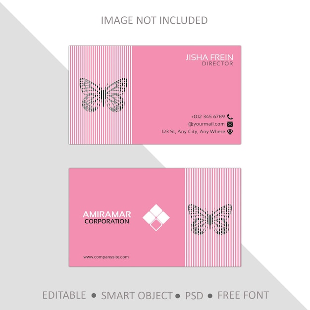 PSD corporate business card template