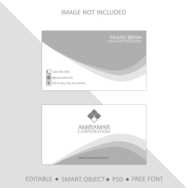 PSD corporate business card template