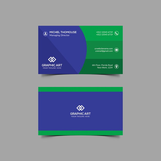 PSD corporate business card themplate