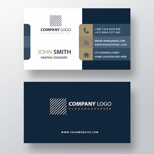 PSD corporate business card