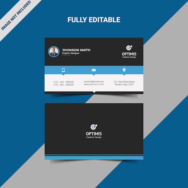 PSD corporate business card