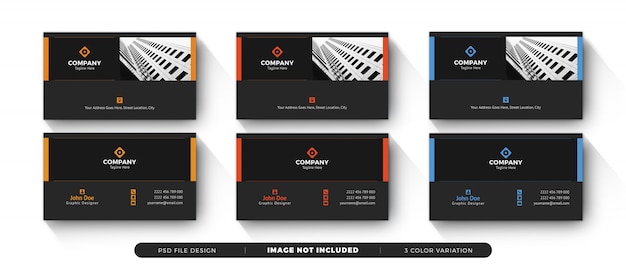 PSD corporate business card