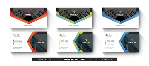 PSD corporate business card