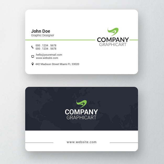 Corporate business card