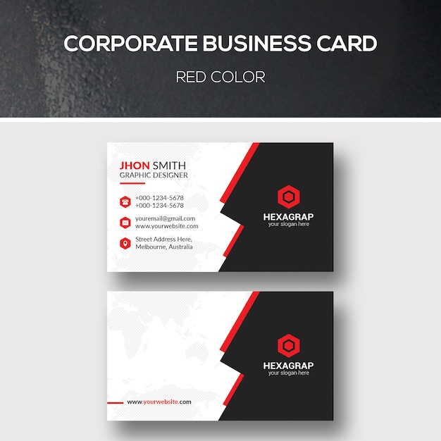 Corporate business card