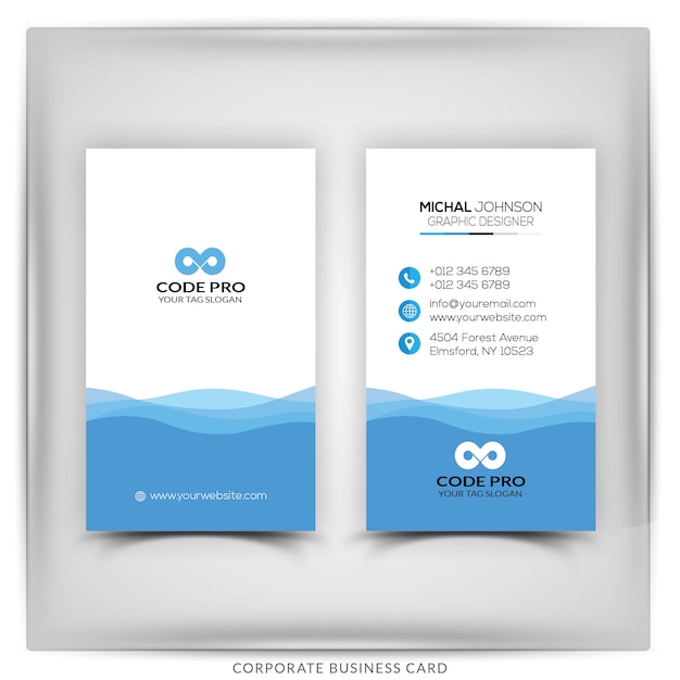 PSD corporate business card