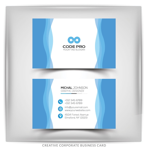 PSD corporate business card