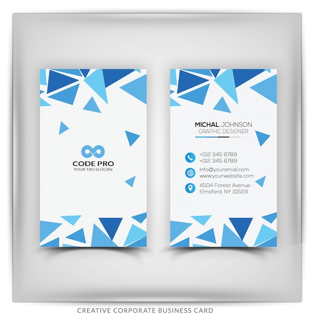 PSD corporate business card