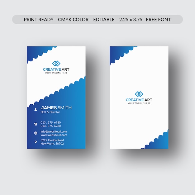 PSD corporate business card