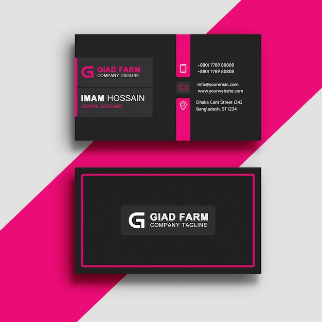 PSD corporate business card