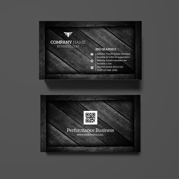 PSD corporate business cards