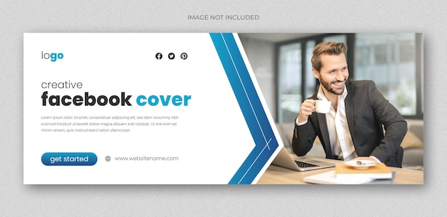 Corporate business digital marketing agency facebook cover and web banner design template