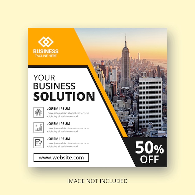 Corporate business discount post template