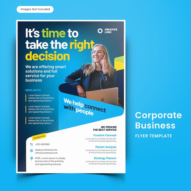Corporate Business flyer a4 printable template