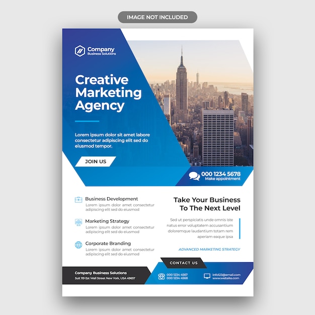 PSD corporate business flyer design