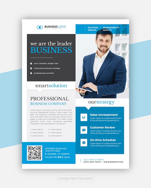 Corporate Business Flyer template design