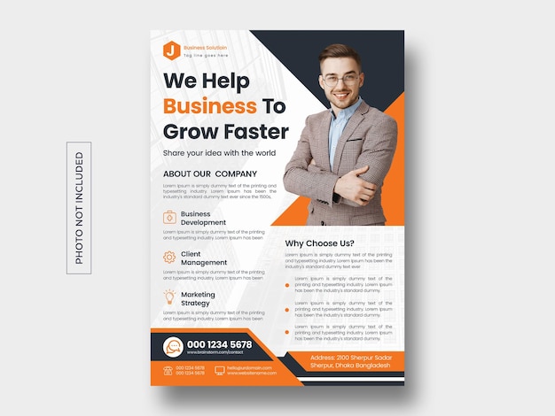 corporate business flyer template design
