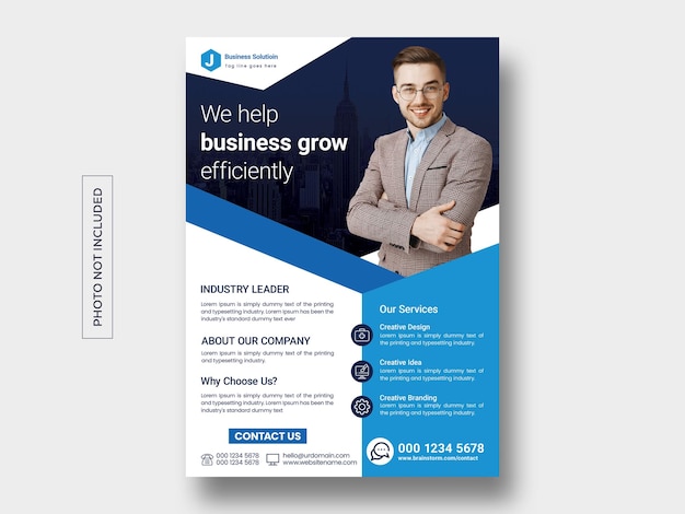 corporate business flyer template design