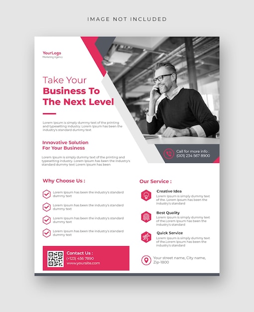 Corporate business flyer template design