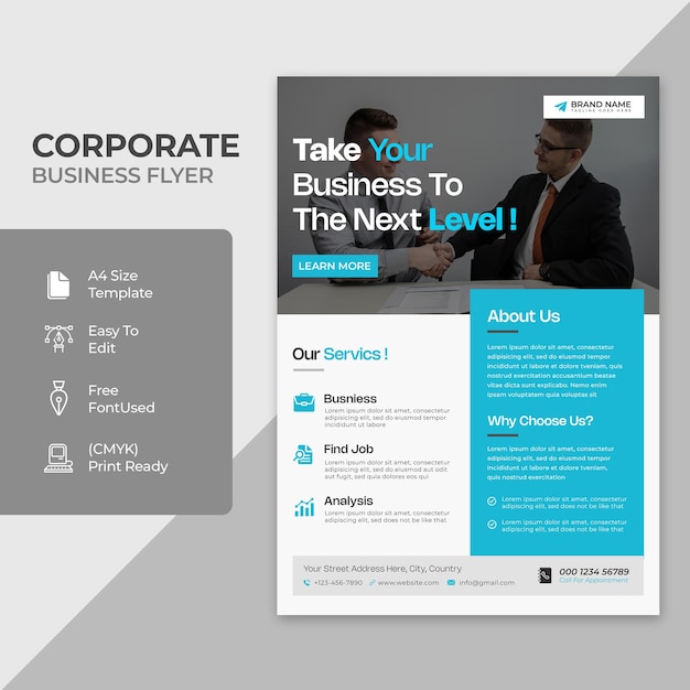 corporate business flyer template
