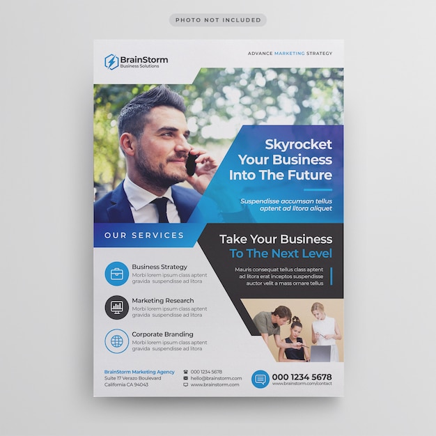 Corporate business flyer template