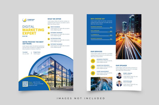 PSD corporate business flyer template