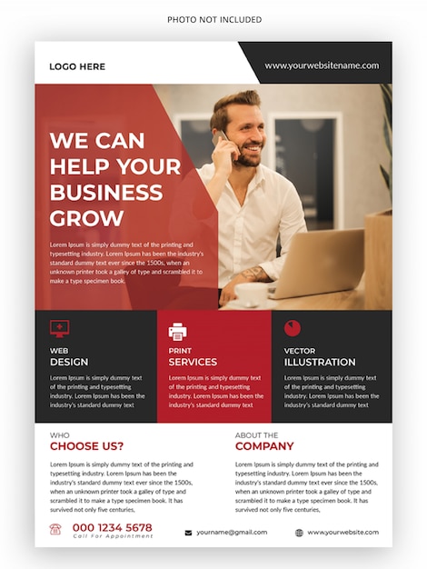 Corporate business flyer template