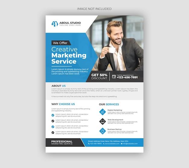 Corporate business flyer template