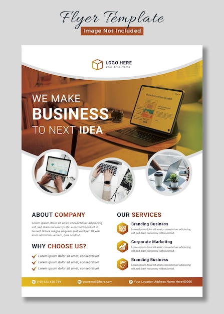 Corporate business flyer template