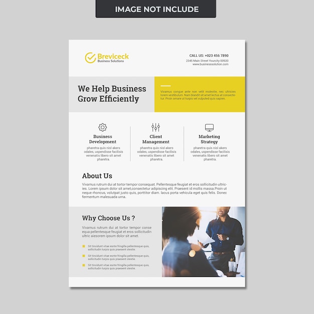 corporate business flyer template