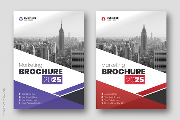 Corporate business multipurpose brochure cover page flyer design template