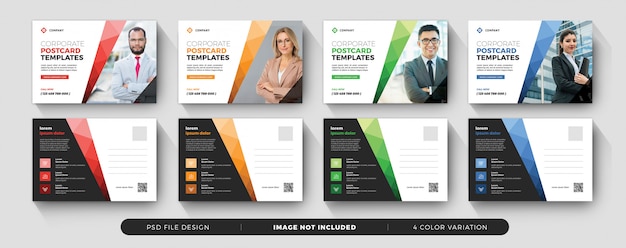 PSD corporate business postcard