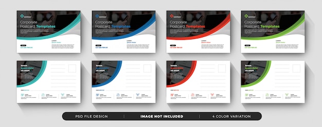 PSD corporate business postcard