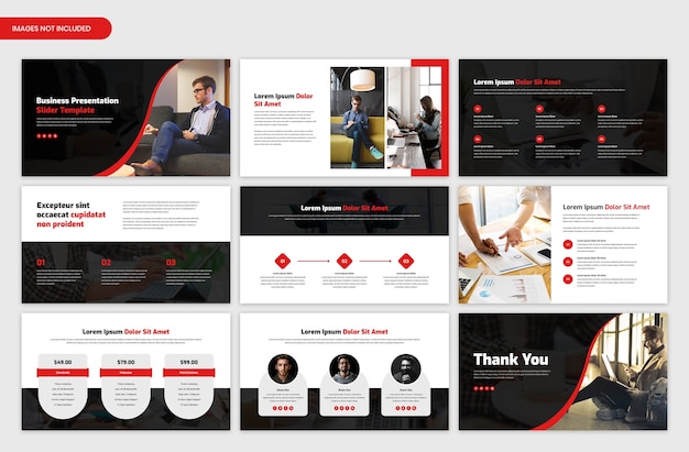 Corporate business presentation and startup project overview slider template design