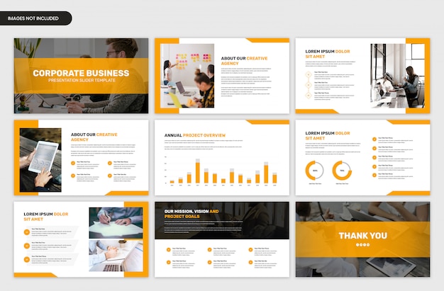 PSD corporate business presentation slider template