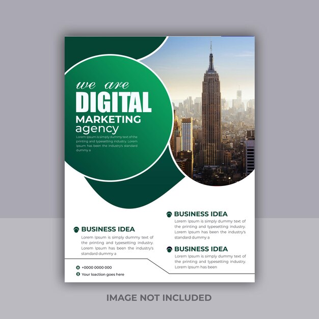 PSD corporate business report cover vector template brochures flyers presentations or leaflet design