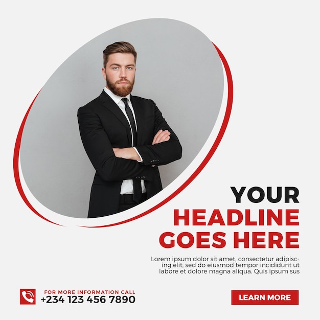 corporate business seminar digital marketing social media poster design