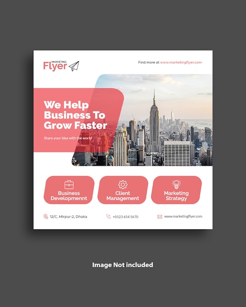 Corporate business social media banner template design