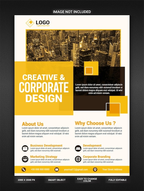 Corporate business solution flyer