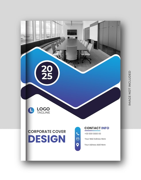 PSD rapporto annuale dell'azienda aziendale, brochure aziendale e design della copertina del libro